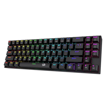 Redragon K599-KRS Deimos Wired/Wireless Mechanical Gaming Keyboard 60% Compact Tenkeyless RGB Backlit Computer Keyboard for Windows PC Gamers 70 Key Red Switch – Black Redragon K599-KRS Deimos Wired/Wireless Mechanical Gaming Keyboard 60% Compact Tenkeyless RGB Backlit Computer Keyboard for Windows PC Gamers 70 Key Red Switch – Black